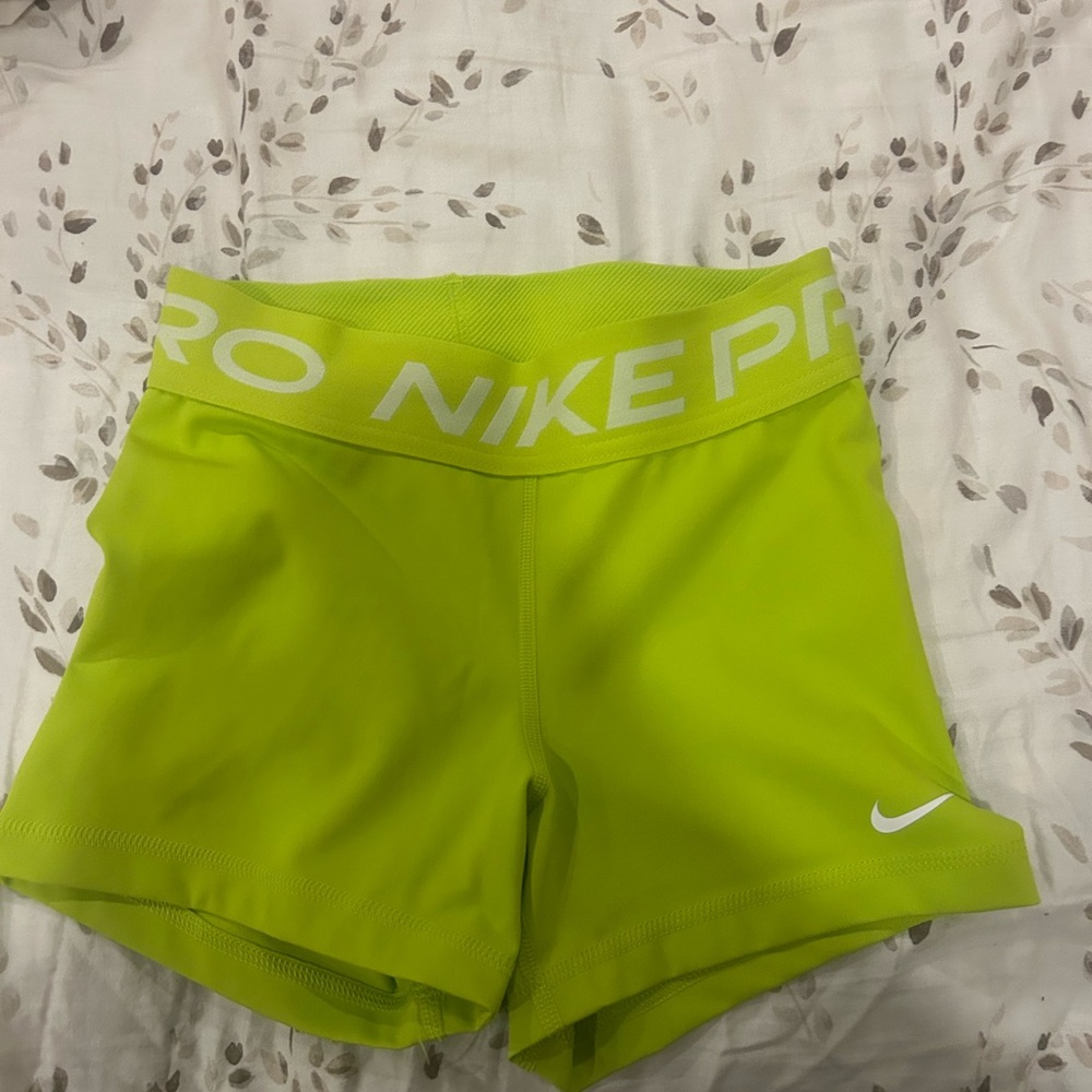 Nike Women's Bright Green Athletic Shorts